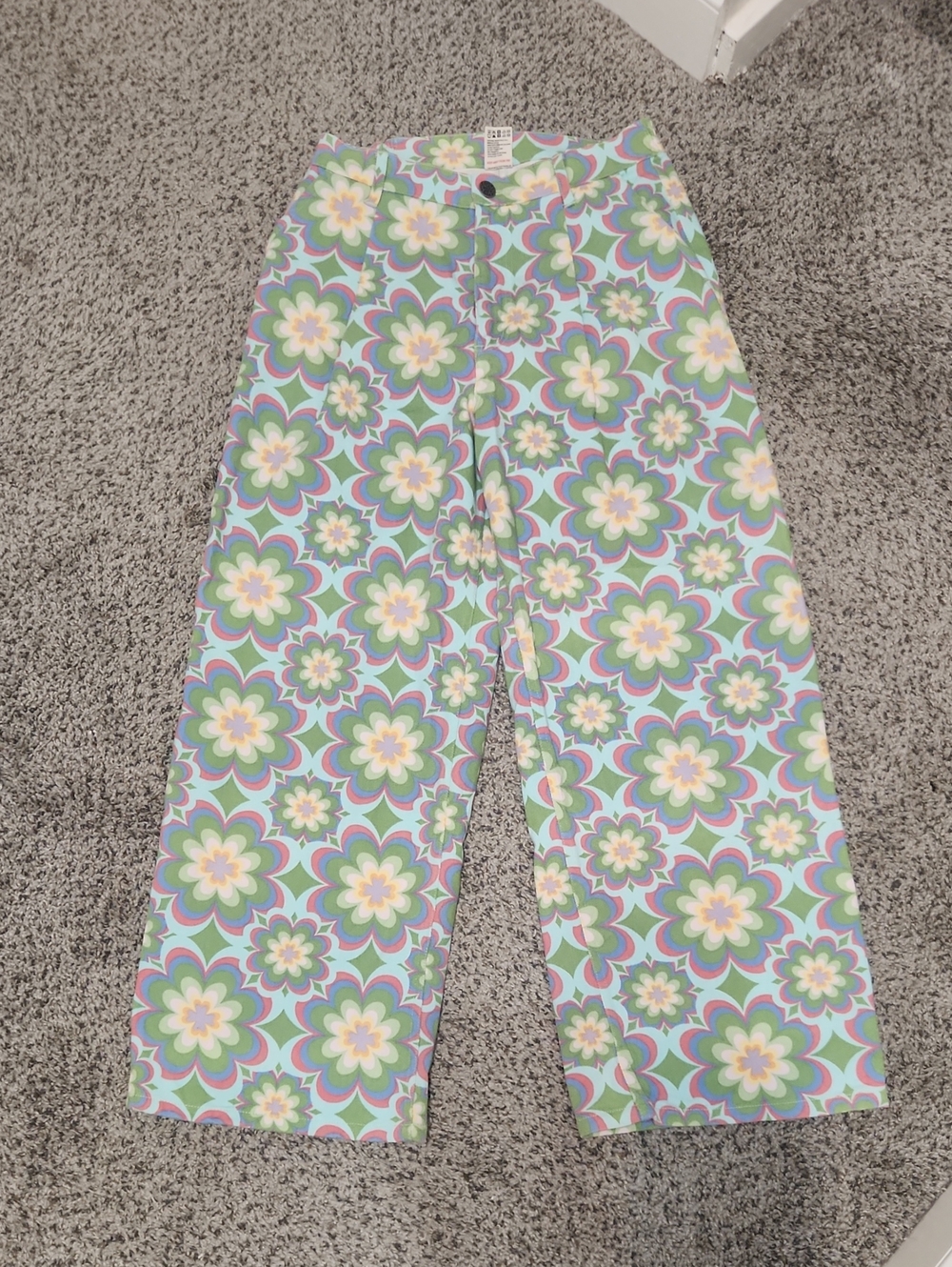Lucy & Yak Cole Wide Leg Floral Print Pants 30 - Picture 1 of 13